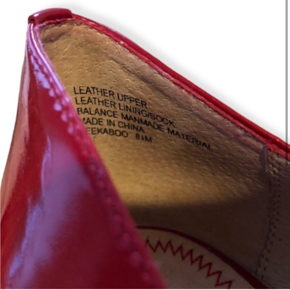 B.P Patent Leather Red Heels - Picture 2 of 3